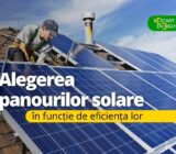 Choose solar panels based on their efficiency
