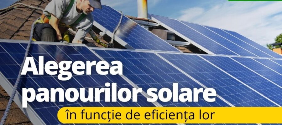 Choose solar panels based on their efficiency