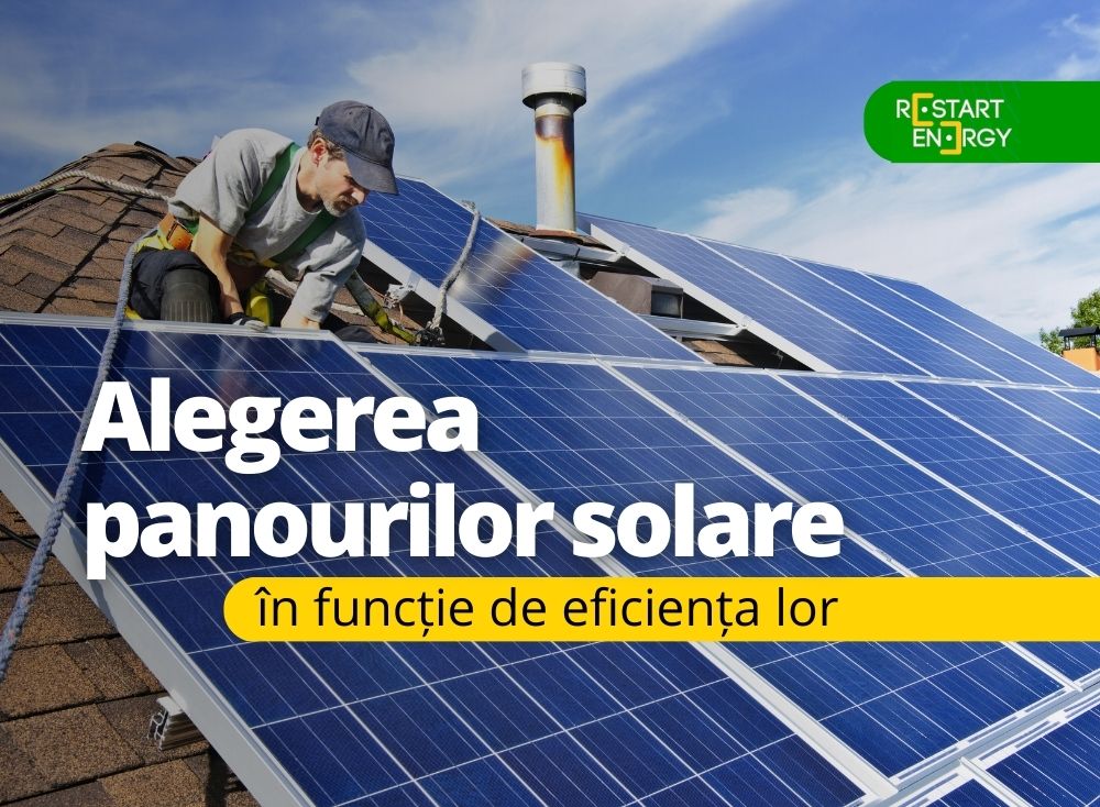 Choose solar panels based on their efficiency
