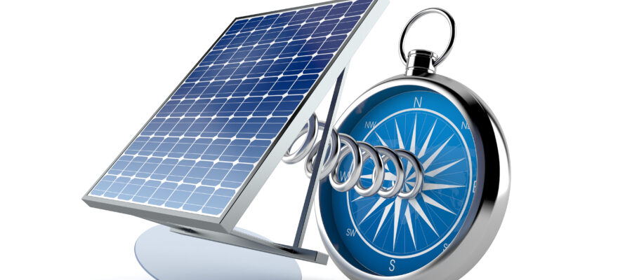the orientation of the photovoltaic panels