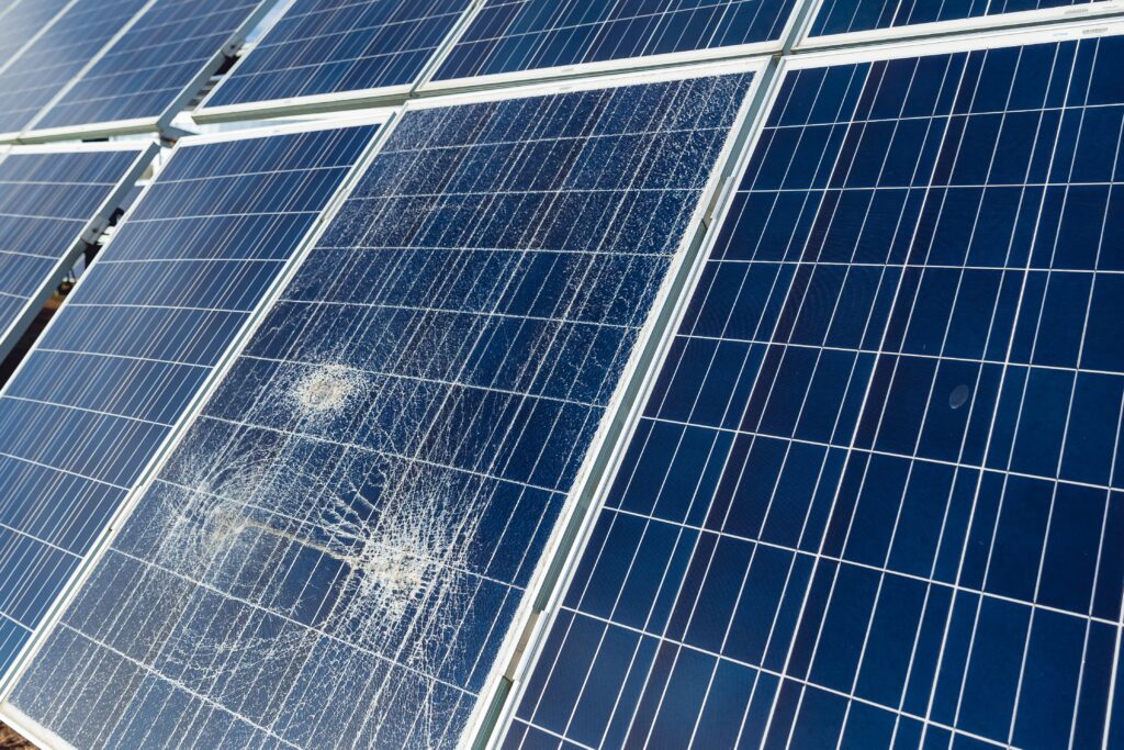 the impact of hail on photovoltaic panels