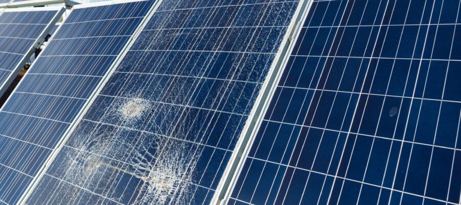 the impact of hail on photovoltaic panels