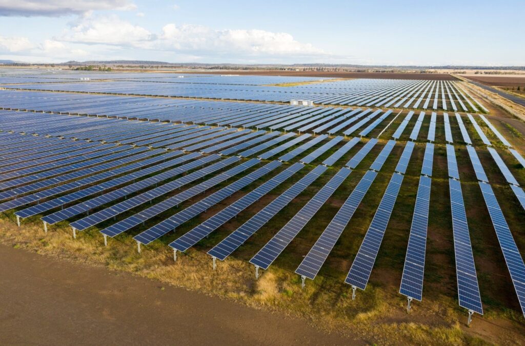 Solar farm: the future of business with photovoltaic panels