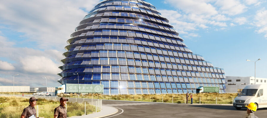 The integration of photovoltaic panels in the architecture of buildings